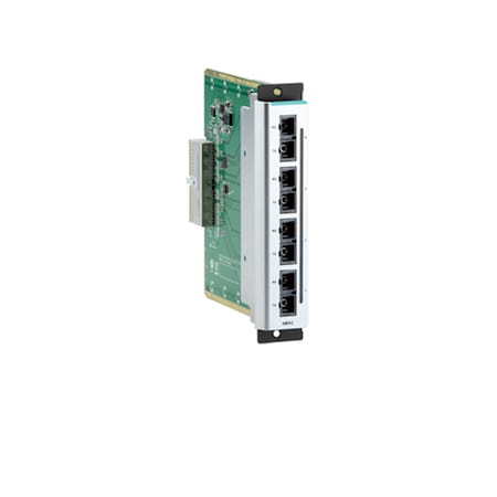 Moxa Fast Ethernet Interface Module W/ 4 100Basefx Multi-ModePorts, Sc CM-600-4MSC